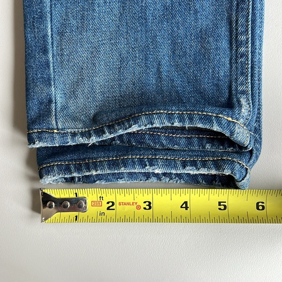 AMO Mid Rise Kate Slim Ankle Jeans in Mariner Wash Women's Size 24 - Picture 9 of 13